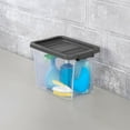 thumbnail image 5 of Sterilite 30 Qt Clear Plastic Storage Container Bin w/ Latch Lid, 24 Pack, 5 of 10