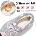 thumbnail image 3 of Knivor Fluffy Ballerina Slippers for Women Bow Decor Sherpa Fleece Lined Non Slip Closed Back Comfy Indoor Slippers Lounge House Slippers, 3 of 9
