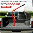 thumbnail image 5 of Telyswee Pickup Truck Crane with Hand Winch, 2000-Lb. Capacity Truck Jib Engine Hoist Crane 360° Swivel Folding Truck-Mounted Bed Crane, 5 of 8