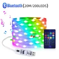 thumbnail image 3 of Guirnalda de luces LED con Bluetooth WS2812B, luces RGBIC Dreamcolor para árbol de Navidad, decoración de bodas, lámpara USB, 3 of 5