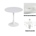 thumbnail image 6 of Modern Round Dining Table, ∅31.5'' Kitchen Dining Room Furniture, Coffee Table, Leisure Table, Living Room Table, Dining Table, Kitchen Table, Oval Dining Table (BLACK) (PRIME BIG DEAL), 6 of 24