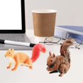 thumbnail image 3 of POINTERTECK Figurine d'Écureuil, Figurine d'Écureuil, Aspect Vif, Texture Claire, Modèle de Rongeur Simulé, Ornement en PVC, Statue d'Animal Sauvage, Ornement de Bureau, Cadeau, 3 of 6
