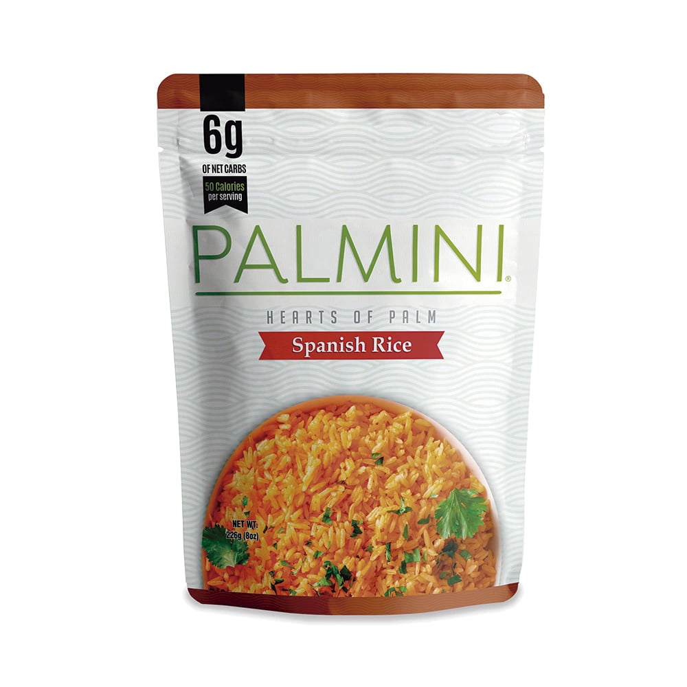 NEW!! Palmini Low Carb Spanish Rice | 6g of Carbs | As Seen On Shark Tank | Gluten Free | Ready-to-Eat | (8 Ounces Pouch (Pack of 6))
