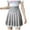Gray, variant on JGGSPWM Womens Elegant Pleated Mini Skirt Lace Trim Solid Color College Windproof A-line Skirts Black M