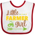 thumbnail image 3 of Inktastic Little Farmer Girl Girls Baby Bib, 3 of 4