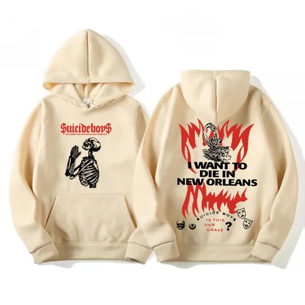Sudadera con capucha Unisex con estampado de Suicideboys, ropa de calle harajuku de gran tamaño, estilo Hip Hop, Punk, americano, a la moda, G59, 2024