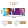 thumbnail image 3 of Picia Lizard With Sunglasses Colorful Body Pillow Cover - Super Soft Microfiber 20x54 Body Pillow Case - Envelope Closure, Wrinkle, Stain Resistant Body Pillow Cover,Elegant Bedding, 3 of 8