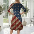 thumbnail image 7 of BOMYJESK Womens Maxi Dress 250th Anniversary Stars Stripes Beach Long Dresses Independence Day Art Print 4th Of July Summer Dresses Casual Party Apparel Multicolor 3XL, 7 of 7