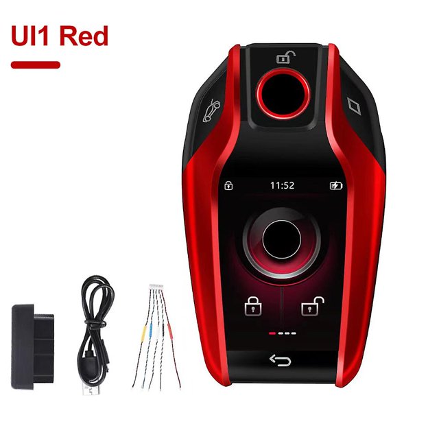 Universal Modified Ch808 Lcd Smart Key For Bmw/kia/benz/opel/ford/toyota Remote Display Key Comfortable Entry Vibration Feedback