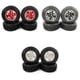 thumbnail image 5 of Vogacara RCGOFOLLOW-llantas para coche teledirigido, pieza de coche resistente al desgaste, llantas para 1/24 FMS FCX24 Crawler RC, pieza de Kits de construcción modelo Rojo, 5 of 6