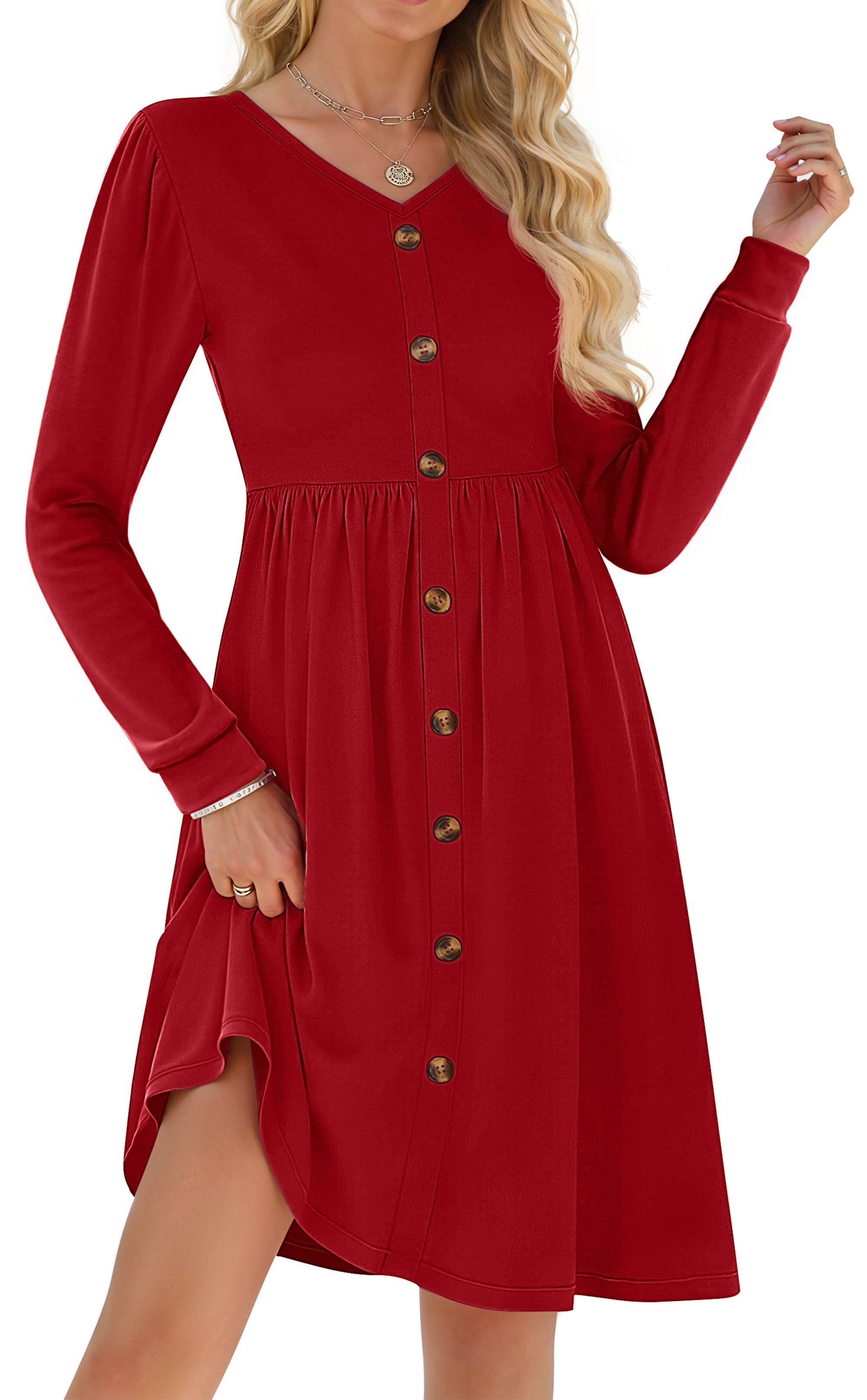Fantaslook Women's Long Sleeve Floral Midi Dress photo 2
