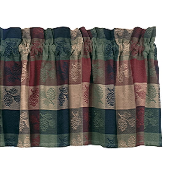 Park Designs Pinecone Valance 14"L Green