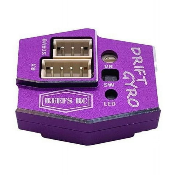 Reefs RC REEFS144 Drift Gyro for 1/10 and Mini Scale RC Drift Cars Purple