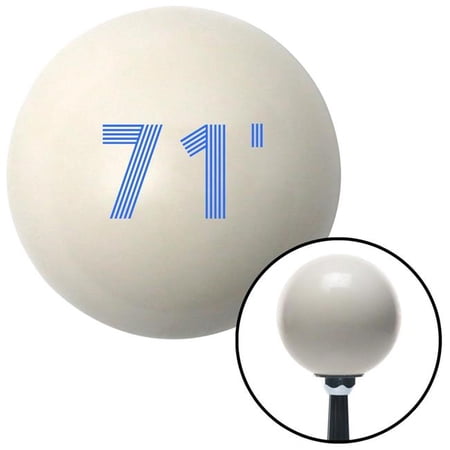 American Shifter Blue 71 Year Retro Series Ivory Shift Knob with M16 x 1.5 Insert Shifter Auto Brody