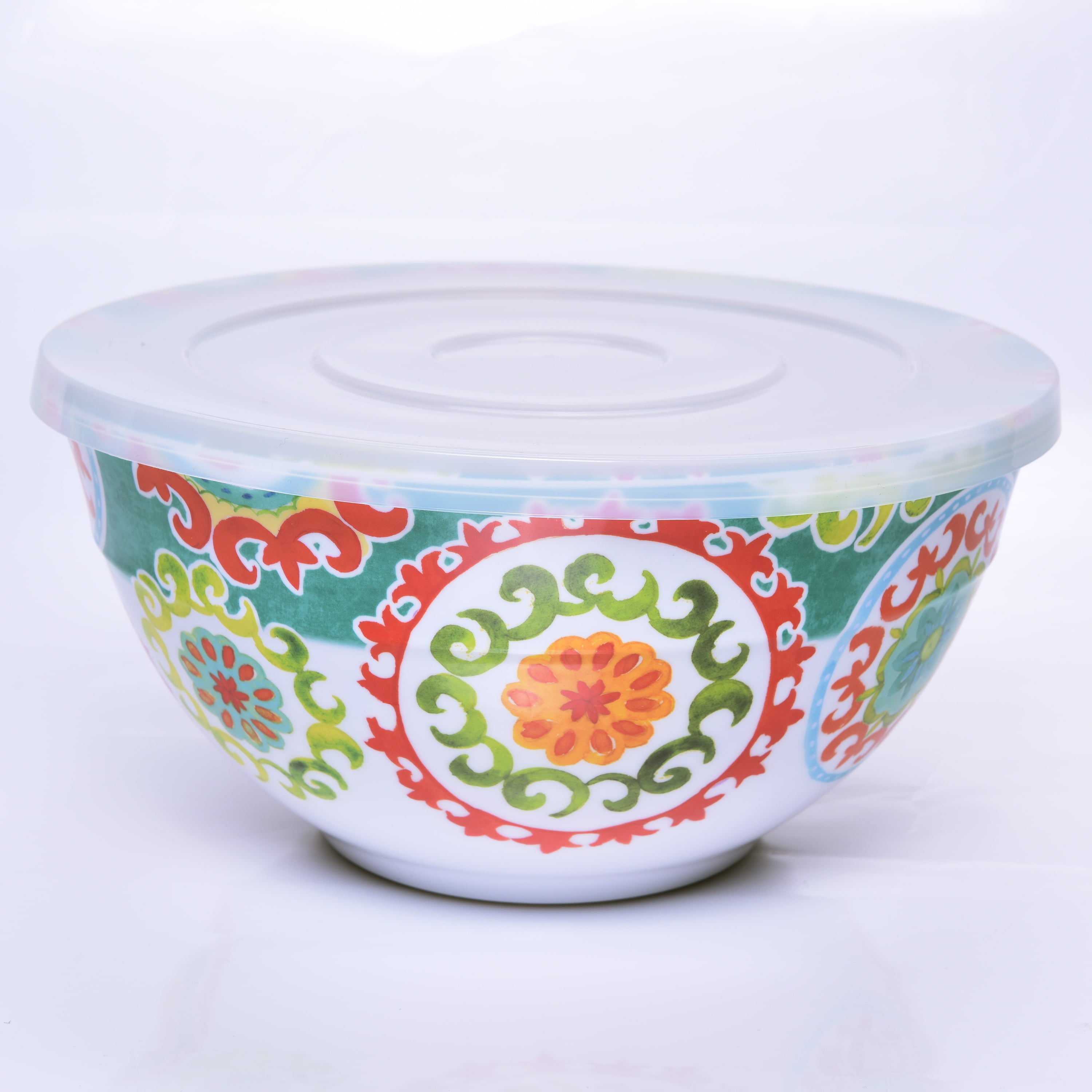 Melamine mixing bowls with lids for mixing and storage!! 🌈 Available