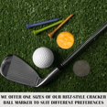thumbnail image 4 of Cracker Golf Ball Marker Crack Up on The Green! Metal Fully Magmetic Funny Cracker Golf Ball Marker - 1.6 inch Diameter, 4 of 7