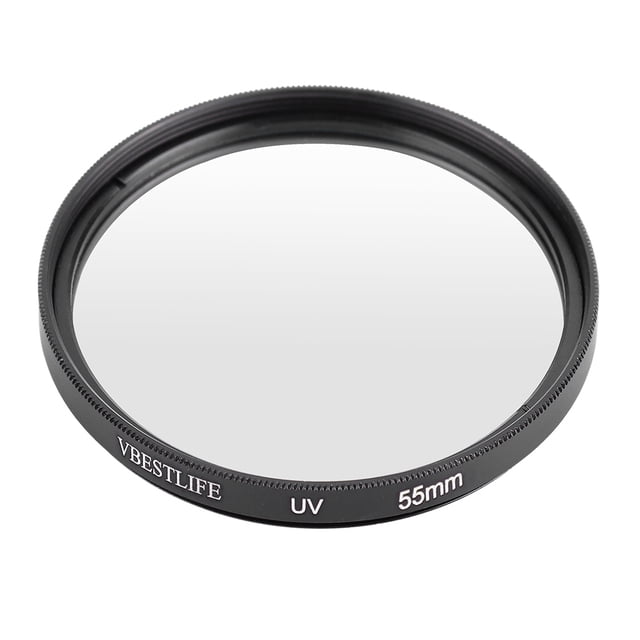 Filtro UV ultrafino universal VBESTLIFE para cámaras DSLR de 55 mm.