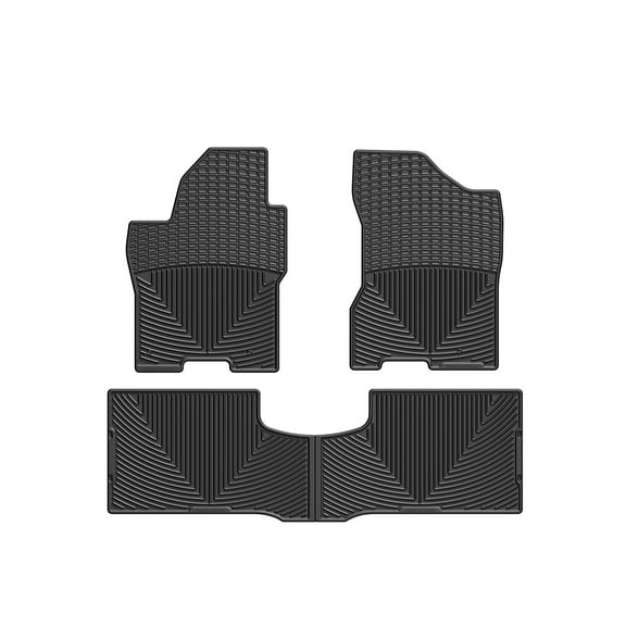 WeatherTech All-Weather Floor Mats compatible with 2008-2015 Nissan Titan - 1st & 2nd Row, Black