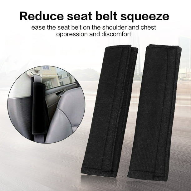 Garosa 2pcs / Set plaquettes de protection de ceinture de sécurité voiture  universel confortable bandoulière housse de coussin ceinture de sécurité  épaule pad ceinture de protection 