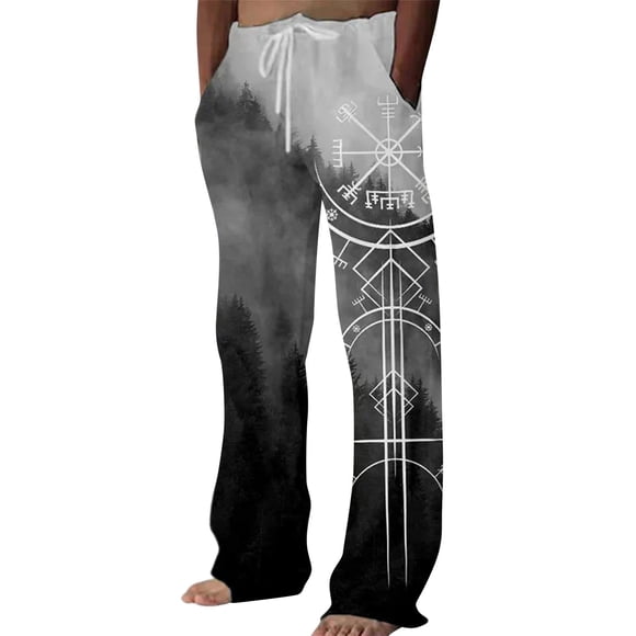 Men's Casual Pants with Straight Fit and Print for Everyday Wear Modern Trousers for Spring to Autumn Comfortable Dedication in -Edge Style