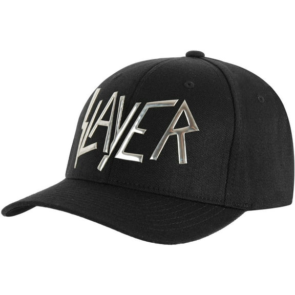 Men's Slayer Logo (Sonic Silver) Baseball Cap Adjustable Black