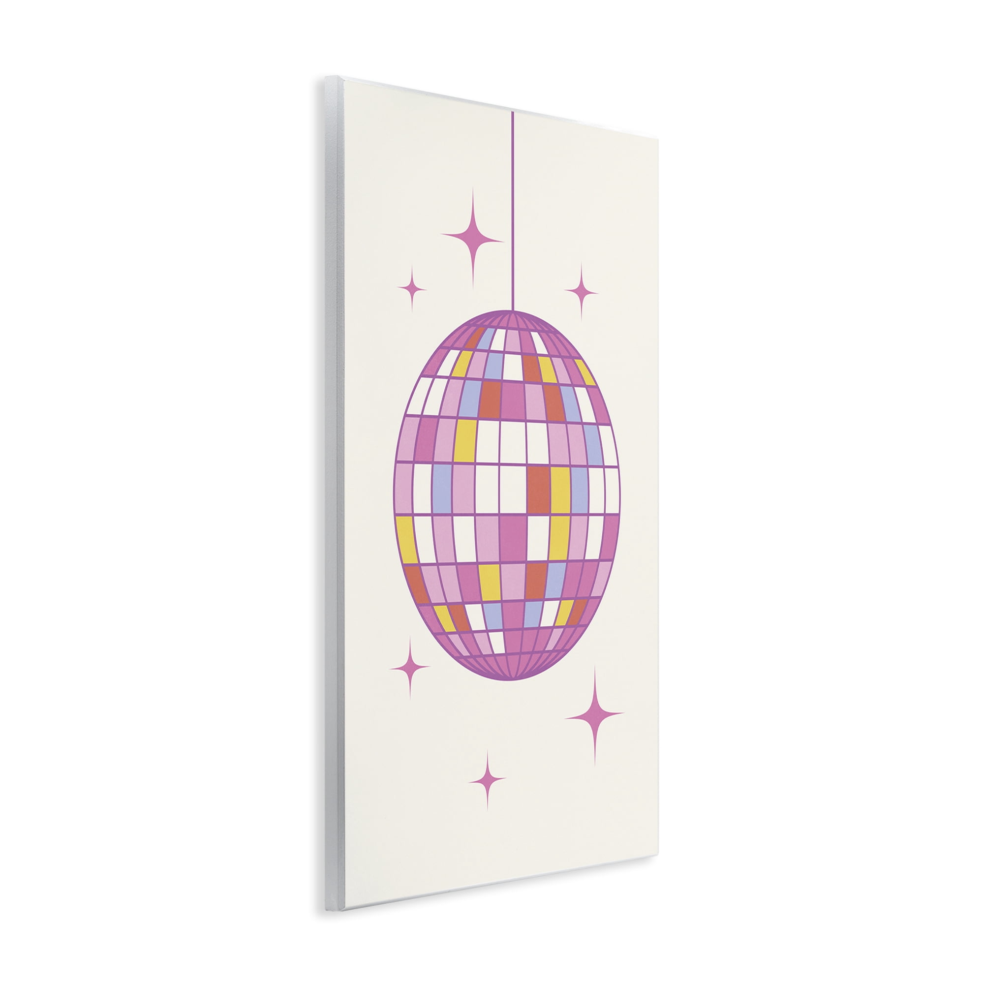 Stupell Industries Pastel Disco Ball Entertainment Painting Unframed Art Print Wall Art, 10 x 15