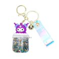 thumbnail image 4 of Sanrio-Llavero de dibujos animados Cinnamoroll, Cuenta de burbuja luminosa, botella de arena movediza, Kuromi, colgante de coche, juguetes, bolsa de regalo, accesorios, 4 of 4