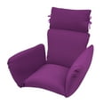 thumbnail image 5 of ToppiJoy 19.7*18.5in Swing Egg Chair Cushion with Ties Overstuffed Light, Detachable Hanging Basket Seat Cushion Washable Thicken Patio Hanging Egg Chair Cushion (Purple), 5 of 13