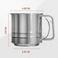 thumbnail image 5 of Stainless Steel Flour Sifter for Baking,5 Cups Hand Press Flour Sifter,Double Layers Sifter Powder Sugar Shaker with Hand Press Design,Flour Strainer, 5 of 6