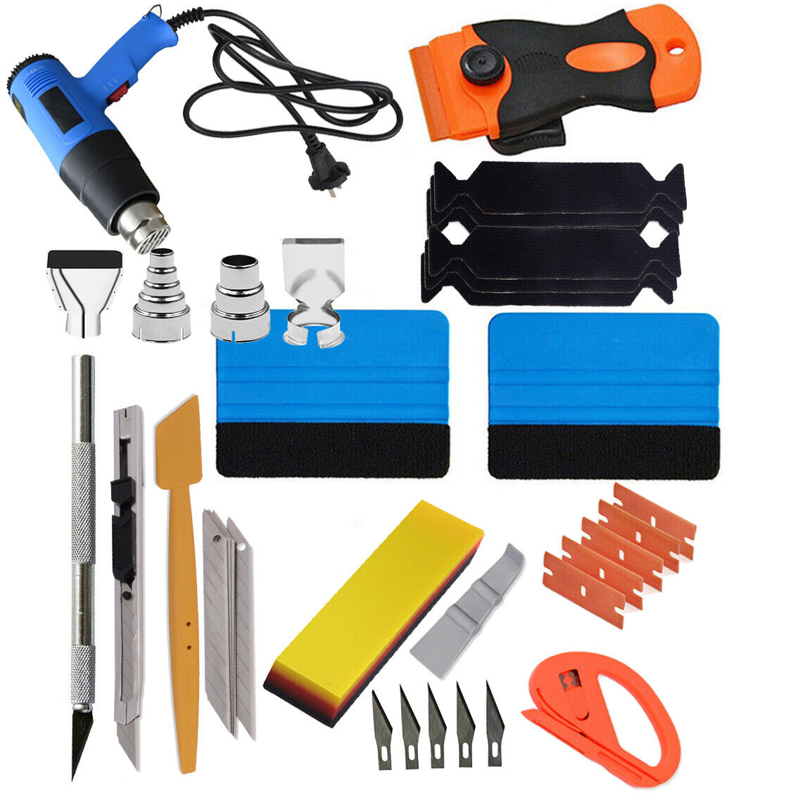 Foreverun Motor Car Window Tint Wrapping Vinyl Tools+Squeegee Scraper