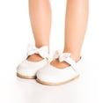 thumbnail image 2 of THE QUEEN'S TREASURES 18 Inch Doll Clothing Shoes, White Dress Shoes with Bow Detail & Authentic Shoe Box, Compatible for Use with American Girl Dolls and Clothes, 2 of 5