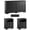 Black, variant on Aufeile Dresser and Nightstand 3 Piece Set - Includes Double 6 Drawer Farmhouse Dresser, Nightstand Set of 2 with Charging Station, Vintage Bedroom Set, Black