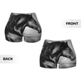 thumbnail image 3 of Sigee Running Horse Print Women's High Waist Workout Shorts - Squat Proof, Tummy Control, Yoga and Gym Activewear-Small, 3 of 9