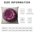 thumbnail image 5 of Leisuo Throw Pillow Covers for Couch Gerbera Bed Or Sofa Pillows Case Violet-Pink Flower On White Background Decorative Square Cushion Covers, 5 of 5