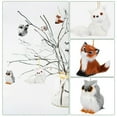 thumbnail image 6 of Faux Fur Animal Hanging Ornaments, Plush Woodland Animal Pendant, Cute Animals Decorative Hanging Ornaments, Rustic Animal Decoration for Xmas Tree Backpack Party (Squirrel), 6 of 9