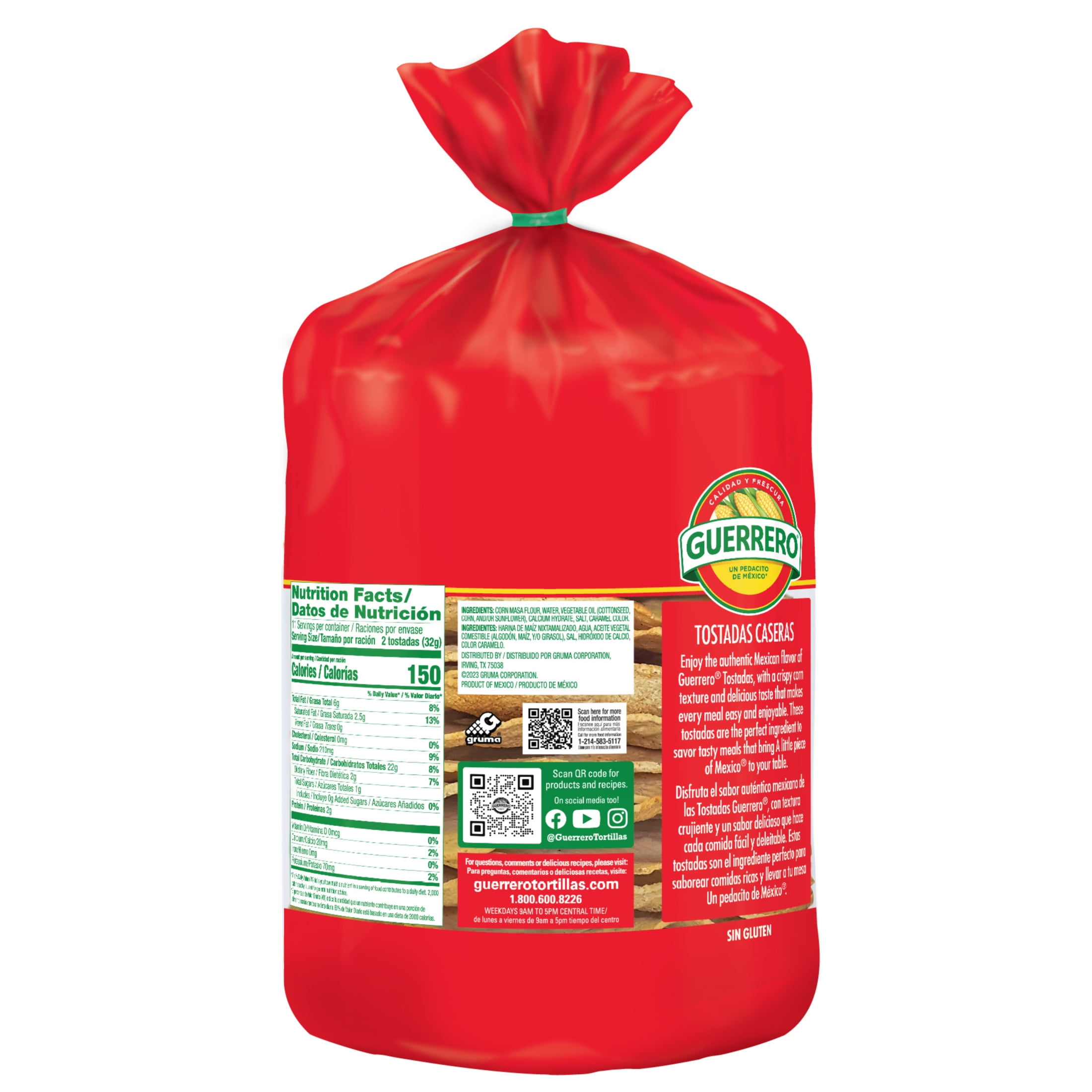 (3 pack) Guerrero Tostadas Caseras Doraditas, 22 Count