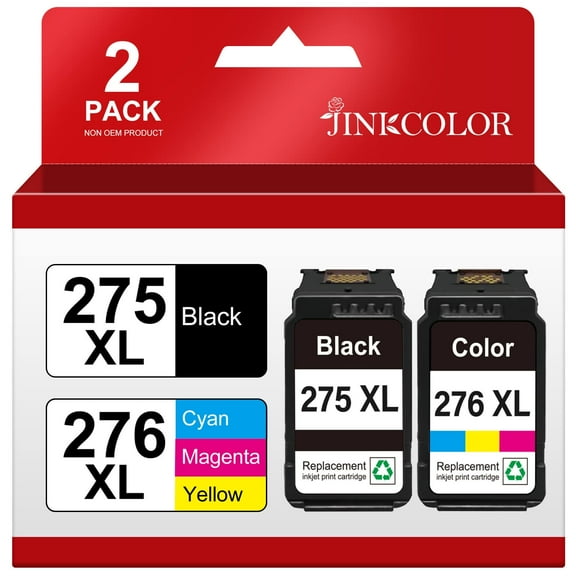 275 276 Ink Cartridges Compatible for Canon Ink 275 and 276 275XL 276XL for Canon Pixma TS3522 TR4722 TS3722 Printer, 2 Pack