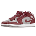 thumbnail image 3 of Big Kid's Jordan 1 Mid Cherrywood Red/White DQ8423-615 Size 4 US, 3 of 6