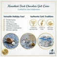 thumbnail image 4 of Hanukkah Chocolate Gelt Coins, Dark Chocolate, Kosher Parve, 24 Mesh Bags Perfect for Dreidel Games, Chanukah Celebrations, 4 of 11