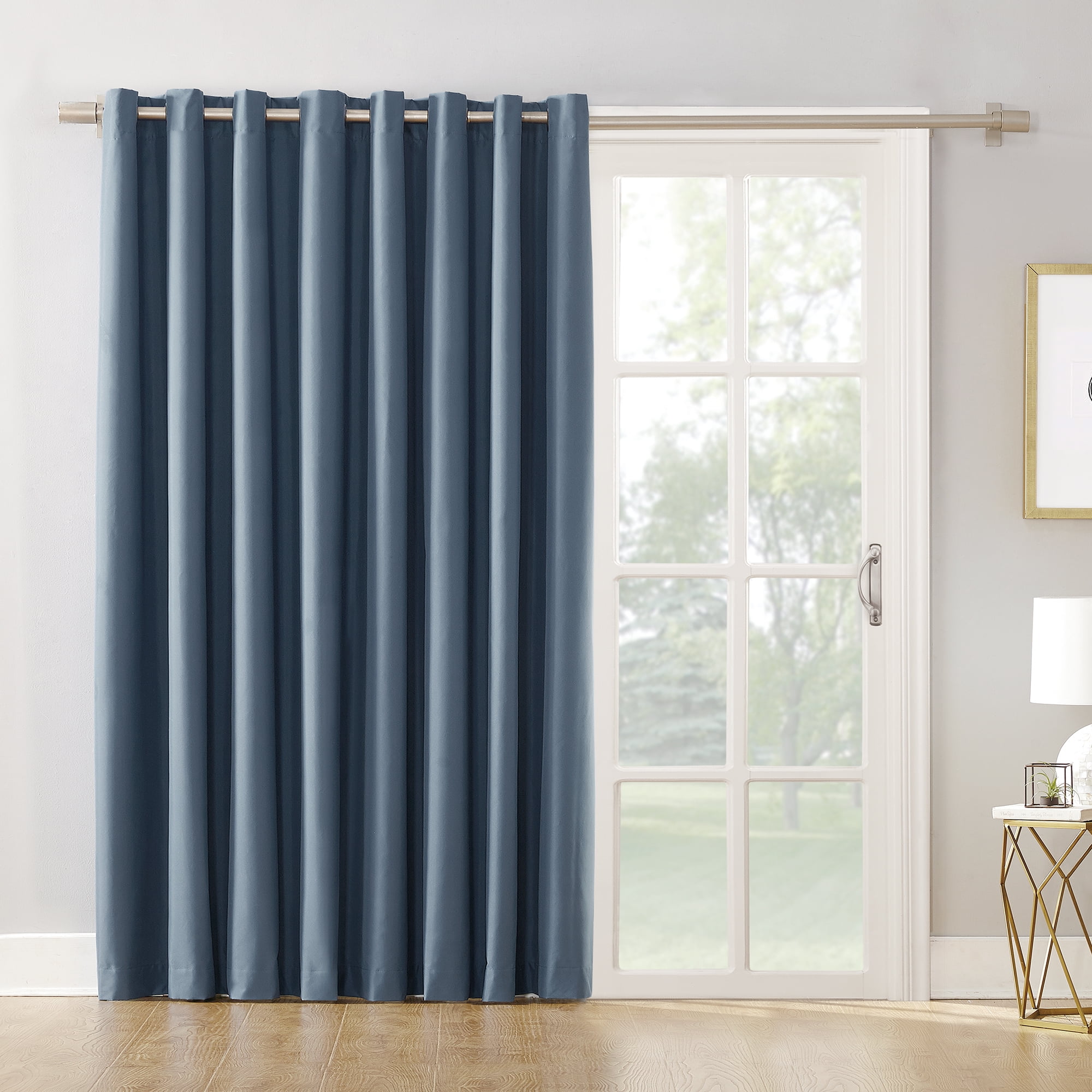 sliding door curtains walmart