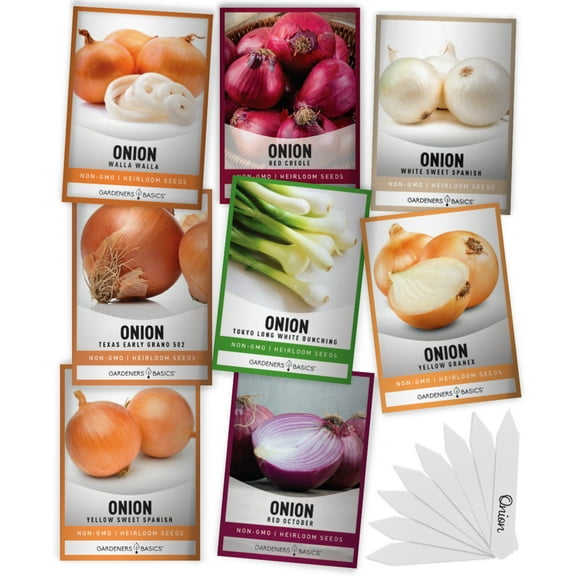 Onion Seed Assortment | 8 Variety Pack