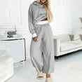 thumbnail image 2 of Sevevn Women's 2 Piece Outfits Sweatsuit Sets Oversized Hoodies Wide Leg Sweatpant Tracksuit 2025 Fall Matching, 2 of 6