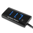 thumbnail image 5 of LEORX Volt Gauge Automotive Voltmeter Blue Waterproof ABS for Motorbike Users 1Pack, 5 of 8
