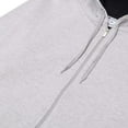 thumbnail image 2 of Champion Men Zip Up Hoodie, Big and Tall Fleece Jacket Men, Perfect Zip Hoodie Heather Grey, 2 of 7