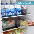 thumbnail image 4 of Produce Saver Refrigerator Organizer, Stackable Fridge Bins with Food Grade Material, Clear Vegetable Storage Containers for Kitchen, Countertops, Cabinets, Fridge, Drinks, Fruits, Cereals, 4 of 8