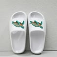thumbnail image 2 of White Unisex Indoor Outdoor Slippers Soft Sole Thick Sole Home Casual Slip Resistant Comfortable Cartoon Animal Print Cozy House Shoes 0.60 Lbs, 2 of 8