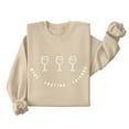 thumbnail image 4 of Jackets for Women Wine Glass Printed Long Sleeved Loose Casual Sweatshirt,Womens Sweatshirts Khaki S, 4 of 6