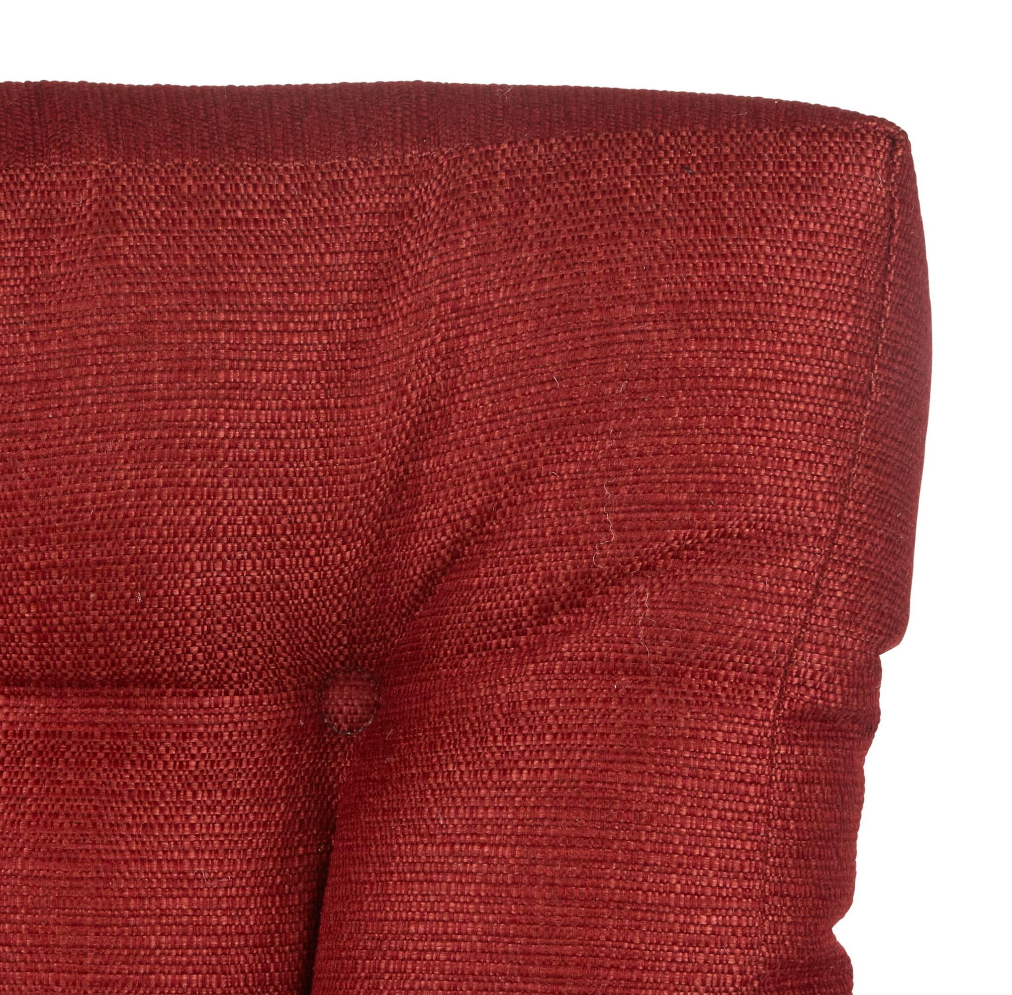 Klear Vu Gripper Non-Slip Floor Cushions for Adults, Extra Thick Square Meditation Pillow, Ideal for Yoga, Seating or Lounging, 21"x21", Flame