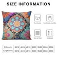 thumbnail image 5 of Nawypu  Double Sided Mandala Patterns Hippie Psychedelic Throw Pillow Covers, 5 of 5