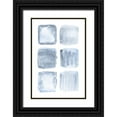 thumbnail image 1 of Fay, Mela 17x24 Black Ornate Wood Framed with Double Matting Museum Art Print Titled - Blue Abstract IV, 1 of 4